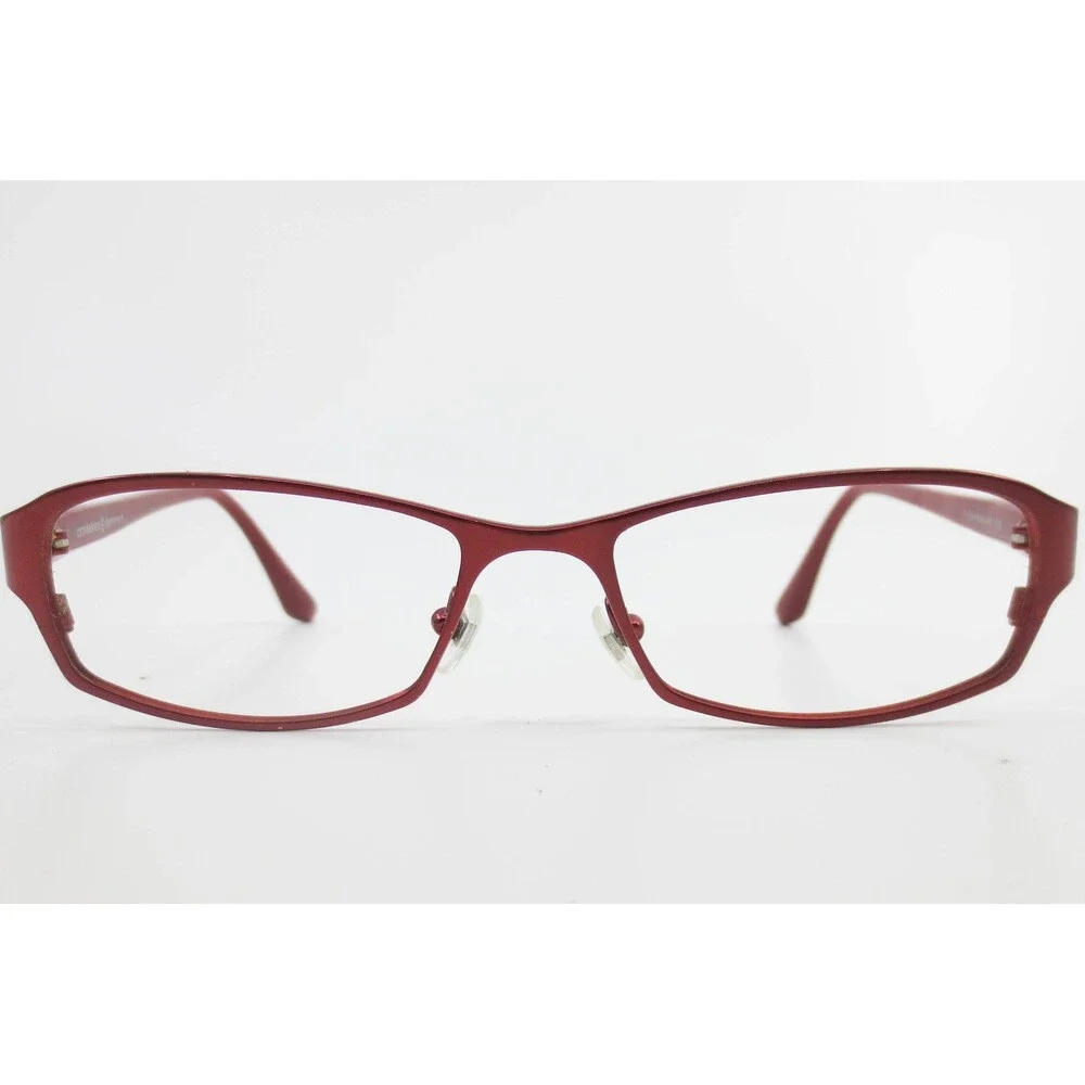 Prodesign Denmark Red Pure Titanium Eyeglass Frames Rectangular 38012 Denmark